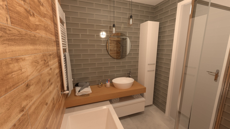 Celkový pohled na koupelnu