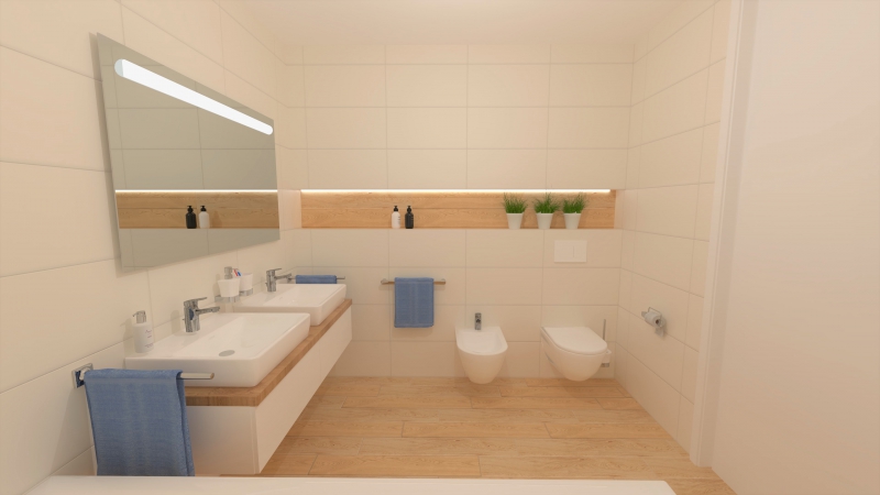 3D návrh koupelny